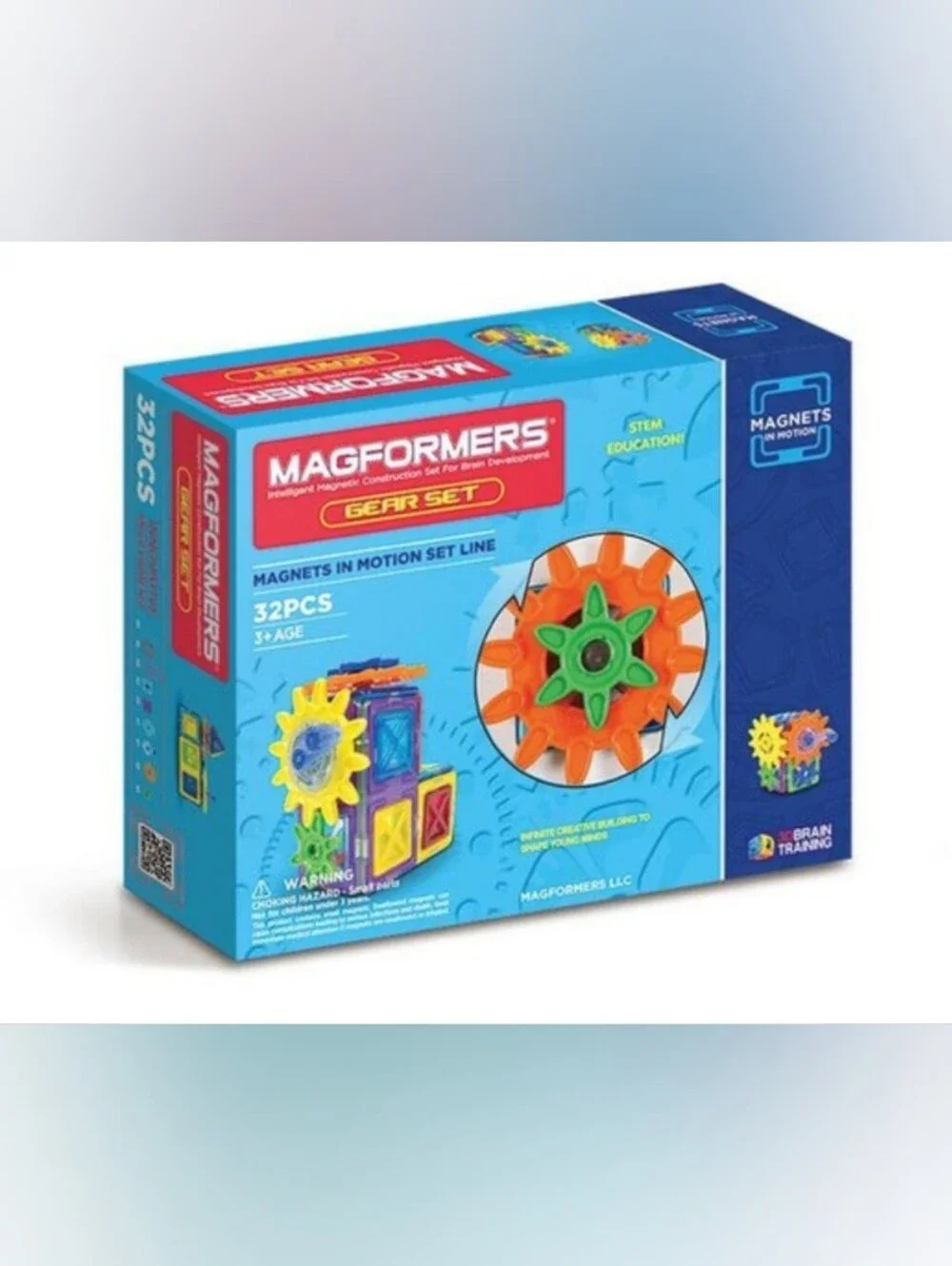 Magformers Magnets in Motion 32-Piece Gear Set NWT